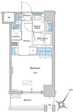 ルフォンプログレ南大塚の物件間取画像